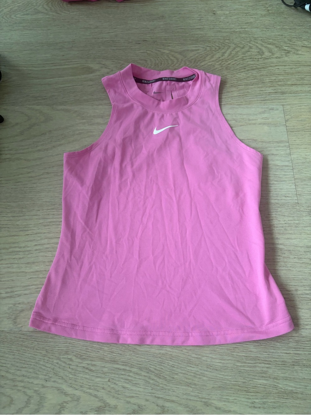 Nike Pink High-Neck Athletic Tank Top
